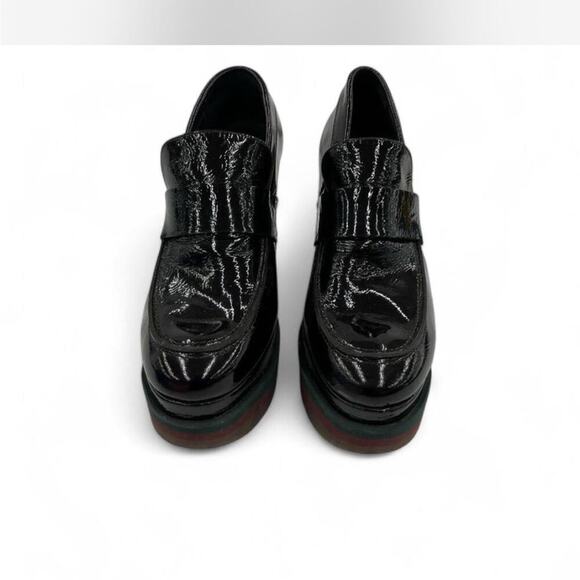 |Paloma Barceló| Black Patent Leather Platform Loafers Woman’s EU 39 or 8.5 US - Picture 2 of 6